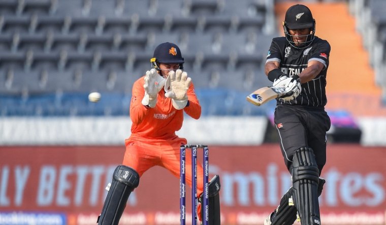 rachin ravindra smashes 50 against netherlands